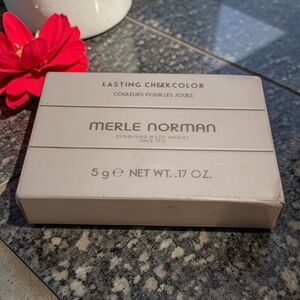 NIB Merle Norman Lasting Cheek Color Blush in Real Rose .17oz